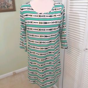 Francesca's birdcage striped dress small *6